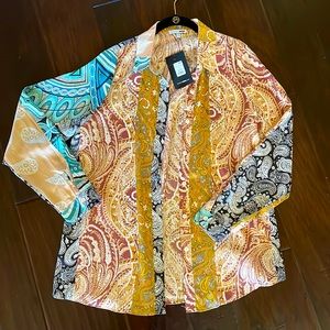 Fashion Nova Multi Print Top Size Medium NEW